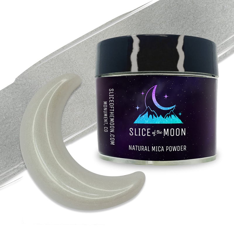 Slice of the Moon | Iridescent Green Natural Mineral Mica Powder, 0.42oz (12g) | for Personal or Professional Use - Cosmetics, Epoxy Resin Projects, Nail Polish, Soaps, Bath Bombs, and Art Projects - Image 1